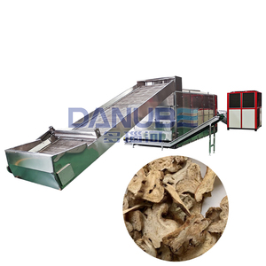 Advanced Mesh Belt Dryer Atractylodes Drying Machine Atractylodes Cleaning Slicing and Drying Processing Line - Product Image 1