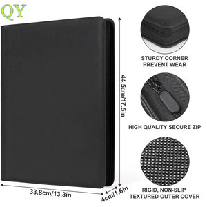 QY Vintage Style 12 Pocket Trading Card <b>Binder</b> Side Loading Album <b>Folder</b> for Collectors - Product Image 5