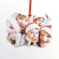 FRP Individuell Bedruckbare Doppelseitige Sublimations-Kunststoff Harte Plastik Blanko Weihnachts-Hängeornamente