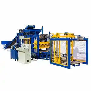QT4-16 Small Automatic Hollow Cement Laying Block Concrete Brick Qt4-15 Block Making Machine Small Engine Global High Efficiency