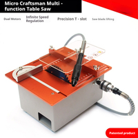 Mini scie de table de précision, petite scie électrique pour le travail du bois, machine de découpe multifonctionnelle de bureau, mini scie électrique domestique DIY
