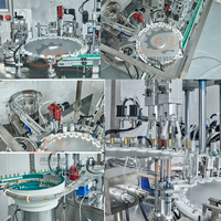 Machine de remplissage automatique d'huiles essentielles et de jus en flacons compte-gouttes, machine de remplissage et de bouchage personnalisée pour compte-gouttes
