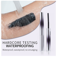 Mascara liquide double embout noir en gros OEM, marque privée, végétalien, waterproof, longue tenue, essence 3D pour cils