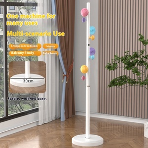 Moderno appendiabiti a canna singola semplice in metallo a fungo appendiabiti per camera da letto, - Product Image 4