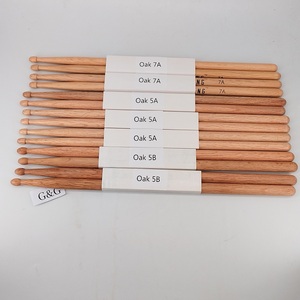 2024 logotipo personalizado a granel roble Arce Hickory soporte <span class=keywords><strong>de</strong></span> baquetas <span class=keywords><strong>de</strong></span> madera Musical duradero 2B 5A 5B 7A instrumentos <span class=keywords><strong>de</strong></span> percusión - Product Image 1