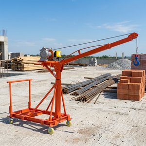 Polipasto Eléctrico Monofásico de 450 kg y 220 V con Manivela Manual de Emergencia, Mini Grúa de Elevación Portátil con Cable de Acero de 24 m - Product Image 1