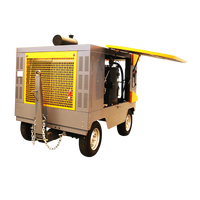 Compresseur d'air mobile diesel APCOM petit modèle 185cfm 7bar 8bar 10bar pour sablage et forage de roche