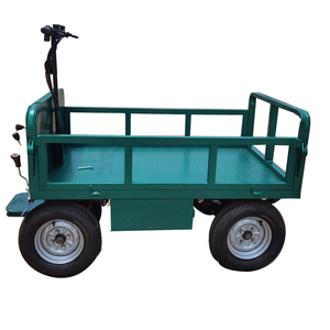 1T Quatre Roues Électrique Alimenté Par Batterie Cargo Plate-Forme Usine Transport Entrepôt Chariot Véhicule - Product Image 3