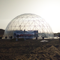Luxe 20m galvanisé Transparent étanche dôme géodésique Play Show Concert affaires cérémonie chapiteau de fête tentes d'événement en plein air