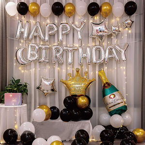 Birthday <strong>Balloon</strong> Set 16 Inch Rose Gold Happy Birthday Letter Foil <strong>Balloon</strong> <strong>Tassel</strong> Rose Gold Sequined <strong>Balloon</strong> for Party Decoration - Product Image 3