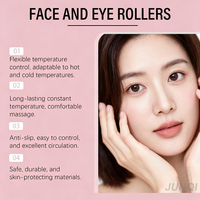 Rouleau de massage froid pour le visage et les yeux en acier inoxydable avec logo personnalisé, outil de beauté pour réduire les poches et les cernes, soin de la peau orthopédique