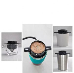 Filtro de café sin papel de plástico PP, dispositivo automático antifugas, herramienta para té, tipo colgante, artículo para el hogar - Product Image 5