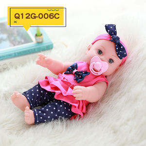 30cm Simulation Doll Soothing Reborn Baby <b>Vinyl</b> Children's Toy Female Baby Doll Wholesale - Product Image 2