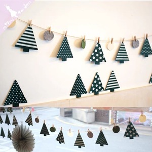 Décorations en feutre pour arbre de Noël, bannières simples pour fêtes d'anniversaire, toiles de fond pour photos d'anniversaire pour enfants, bannières. - Product Image 4