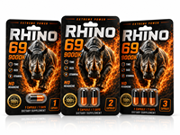 Emballage personnalisé pour pilulier Rhino, solution d'emballage de luxe pour compléments masculins, solution de marque privée