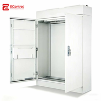 Armoire électrique multi-portes en acier EControl, avec étagères, ventilée, indice de protection IP65, revêtement en poudre (personnalisation complète en usine)