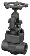 Katup Gerbang Baja Tempa 4 Inci Kelas 1500 2500 A105 OSY Bonnet Berbaut Tekanan Tinggi NPT Socket Weld Katup Industri Grosir