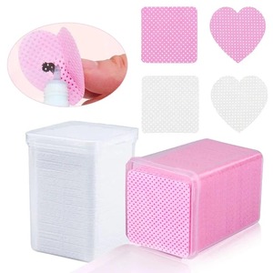 Toallitas de Algodón en Forma de Corazón para Limpiar Botellas de Pegamento para Pestañas - Product Image 5