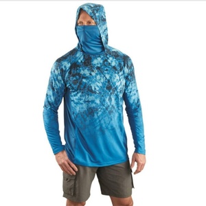 Chemise de pêche à manches longues à séchage rapide, personnalisable, imperméable, respirante, avec capuche, UPF 50, sweats à capuche de pêche - Product Image 6