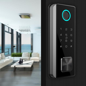 Tuya khóa kỹ thuật số sinh trắc học mật khẩu vân tay thông minh Điện tử Keyless nhập cửa khóa và deadbolt - Product Image 1
