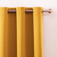 Rideaux occultants thermiques insonorisés à œillets Bindi pour salon, jaune, 100% occultation