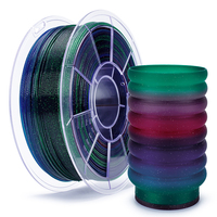 Venta al por mayor ZIRO Twinkling Gradient PLA Filamento 1kg 1,75mm Filamento de impresora 3D Perfecto para impresiones y regalos con temática de galaxias