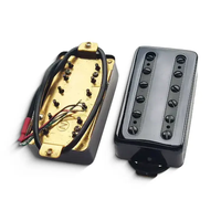 High Quality Black Cover Humbucker Brass Baseplate LP Guitar Pickup with Alnico 5 Magnet