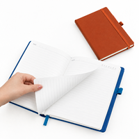 Carnet de notes professionnel A5 personnalisé, écologique, couverture rigide, avec logo, papier recyclé ligné, 96 feuilles