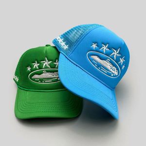 Gorra de Béisbol de 5 Paneles de Alta Calidad con Cordón, Gorra Trucker con Estrella Bordada y Malla - Product Image 2