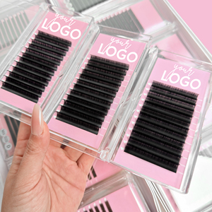 ขนตาปลอมแคชเมียร์เกาหลี PBT แบบเส้นใยสังเคราะห์  ถาดขนตาแบบเส้นต่อเส้น  ขนตาแบบกำมะหยี่เนื้อแมท  ทำด้วยมือ  ไม่ทดลองกับสัตว์ - Product Image 4