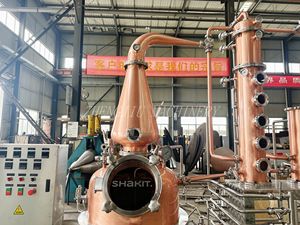 Destilador <span class=keywords><strong>de</strong></span> cobre híbrido ZJ 200L OEM Alambic para whisky Brandy Agave Alcohol Distill con sistema <span class=keywords><strong>de</strong></span> limpieza CIP - Product Image 4