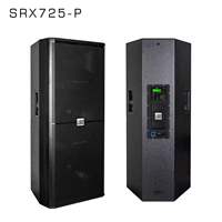 Enceinte active professionnelle SRX725-P double 15 pouces 500W+500W 300W+300W 8 Ohms en bois avec radio/DSP pour karaoké/spectacles en extérieur