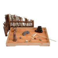 Vente en gros de jardin Zen de bureau personnalisé micro paysage cadeau de jardin Zen décoration de la maison bricolage jardin Zen pour grossiste
