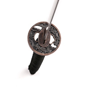 【セール】カスタマイズ可能 OEM 102cm 黒色 手作り 日本伝統武器 龍 サムライ 刀 本物の剣 - Product Image 5