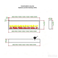 Poêle autoportant Homey peu encombrant Télécommande Whisper-silencieux Flamme multicolore Cheminée électrique numérique