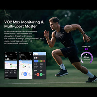 JCVital 2501 SDK APL OEM ODM Pulsera de Salud con IA, Seguimiento de Múltiples Ejercicios, Control del Estrés y Frecuencia Cardíaca