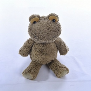 Peluche grenouille personnalisée, peluche grenouille brune, adorable peluche grenouille, peluche grenouille assise - Product Image 2