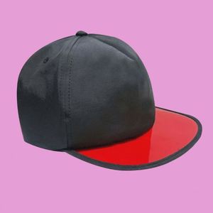 Custom Print Logo SnapBack Hip Hop <b>Hats</b> Trendy 5 Panels Cap <b>Hat</b> with Transparent Plastic PVC Bill - Product Image 1