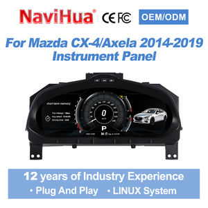 Navihua แผงหน้าปัดดิจิตอลสำหรับ MAZDA CX-4 Axela 2014-2019 LCD วัดความเร็วระบบ Linux เสมือนห้องนักบิน - Product Image 1