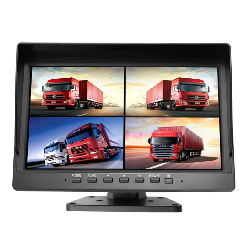 4 Split Screen 10.1 Inch Monitor Reversing System 360 All Round Car Rear and Front View Camera DVR Kit For Truck RV Bus