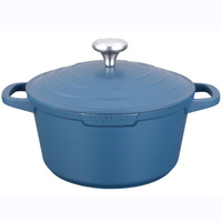 UCC LIFE Batterie de cuisine 12 pièces en émail métallique antiadhésive style coréen, comprenant poêle à frire, marmite, casserole à lait et ustensiles de cuisine, compatible induction et gaz