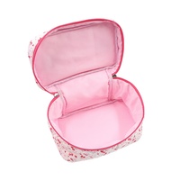Vente en gros Trousse de maquillage personnalisée en coton matelassé Beau motif de fleurs Plusieurs couleurs Fermeture à glissière Serviette vitalité magnifiquement conçue