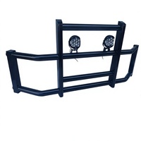 Protection de pare-chocs avant robuste avec grille carrée anti-cerfs, compatible avec plusieurs modèles de camions lourds