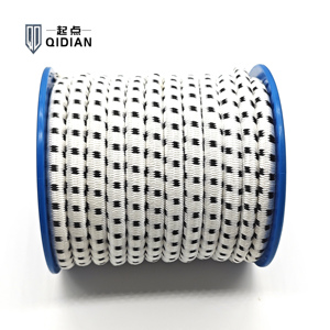 8mm màu trắng và màu đen <span class=keywords><strong>Bungee</strong></span> dây đàn hồi bện polyester nylon Trampoline đàn hồi <span class=keywords><strong>Bungee</strong></span> nhảy dây mặc và cắt kháng - Product Image 3