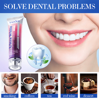 SADOER Dentifrice Herbal Citron Menthe Anti-Caries Blanchissant Jetable Élimination des Taches Blanches Brillantes Usage Domestique Vente en Gros Transfrontalière