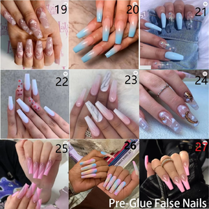 Vernis Gel Uv mat à pression, <span class=keywords><strong>faux</strong></span> <span class=keywords><strong>ongles</strong></span>, colorés, pré-<span class=keywords><strong>colle</strong></span>, avec sac pour Laser, personnalisé, à pression, vente en gros, pièces - Product Image 2