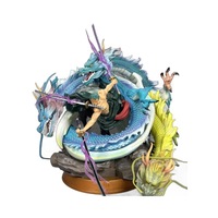 Statue GK de Roronoa Zoro de 35 cm avec trois dragons, effet spécial, figurine d'anime premium, cadeau pour les fans de One Piece