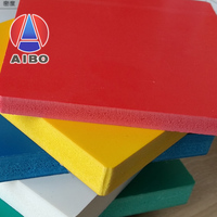 1220*2440mm feuilles de plastique de panneau de mousse de PVC co-extrudé de couleur rouge sans peinture écologique pour la publicité