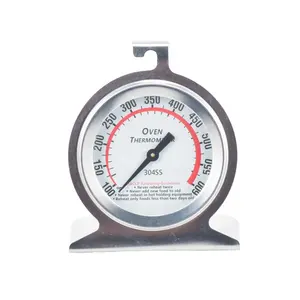 Termometer Oven besi tahan karat 304, termometer oven skala ganda kontrol suhu rentang 50 ~ 300 mesin panggang