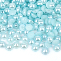 VC vente en gros AB couleurs plastique ABS dos plat perle demi-rond diamants en vrac bricolage accessoires de cheveux strass en vrac demi-perles